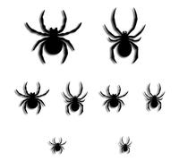 Halloween 3D Lighted Bats, 2025 New LED Purple Lighted 3D Bats Halloween Decoration, for Party, Bedroom Window Decorations, Indoor and decorations outdoor (Spiders20pcs)