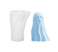 Halloween 3D moldes de vela - Molde Gypsum Ghost | 3 d moldes de silicona, molde de estatuilla de cera, molde de jabón espectral, vela aromaterapia hecha a mano, cera, jabón, decoración de arte