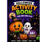 Halloween Activity Book for Kids Ages 5-10: Mazes, Word Searches, I-Spy, Coloring, Dot to Dot, Drawing Games and Spooky Puzzles for Boys and Girls