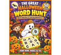 Halloween Activity Book for Kids Ages 6-9: 50 Fun Coloring Pages and Word Search Puzzles with a Secret Super Sleuth Challenge