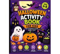 Halloween Activity Book for Kids: Fun Coloring, Mazes, Dot-to-Dot, Spot the Difference, Tracing, Matching & Counting Activities for Ages 4-8