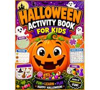Halloween Activity Book for Kids: Fun Puzzles, Coloring Pages, Mazes, Word Searches & Spooky Games for Childrens | Celebrate Halloween with Creative Activities