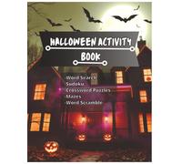 Halloween Activity Book: Word Search, Sudoku, Crossword Puzzles, and Word Scramble (Seasonal Activity Books)