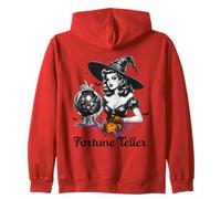 Halloween Adivino Pin Up Witch Vibes Vintage Retro Sudadera con Capucha