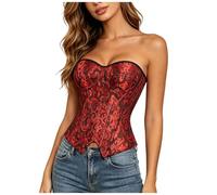 Halloween Adjustable Straps Sleeveless Shapewear Bodysuit Underwear Butt Lifting Tummy Tightening Waist Tights Skirts Adult Geist Kostüm, Color rojo., L