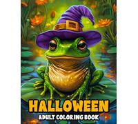 Halloween Adult Coloring Book: A spooky and relaxing collection of Halloween-themed coloring pages for stress relief and creative fun featuring witches, pumpkins, ghosts, and haunted houses