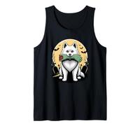 Halloween American Eskimo Dog Perro Esquimal Americano Camiseta sin Mangas
