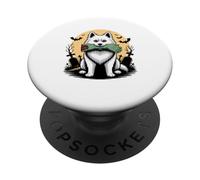 Halloween American Eskimo Dog Perro Esquimal Americano PopSockets PopGrip Adhesivo