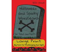 Halloween and Spooky Crossword Puzzle Book: Crosswords with Easy to read print about Halloween, Spooky Words, Hollidays and more | 6x9 inches, 84 ... for Vacations, Halloween and Free Times