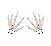 Halloween Articulated Fingers Claws Fake Finger With Flexible Joint. Skeleton Gloves Cosplay Skeleton Hand Bone Claw Hand Gloves Fits All Finger Sizes Flexible Joint (A pair of