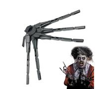 Halloween Articulated Fingers - Flexible Black, Skeleton Claw Costume