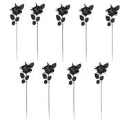 Halloween Artificial Red Roses, with Realistic Spider Decorations with Realistic Spider Decorations for Haunted House Party Living Room and Garden Atmosphere Lightweight and Odorless (9,Black)