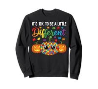 Halloween Autism Pumpkin It's Ok To Be a Little Different Sudadera