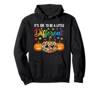 Halloween Autism Pumpkin It's Ok To Be a Little Different Sudadera con Capucha