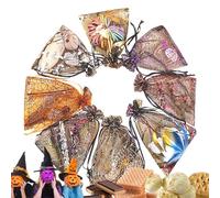 Halloween Bags | Halloween Candy Bags | Halloweens Goody Bags, Spooky Drawstring Goody, Versatile Halloween Favor, 50pcs Spider Web Skull, Bags for Candies Chocolates
