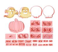 Halloween Baking Supplies, 30-Piece Stamps Baking Tools, Food-Safe Kitchen Gadgets, Fun Themed Designs, Easy-to-Use Decorating Set, for Holiday Fall Thanksgiving Christmas Birthday Home