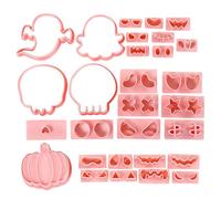 Halloween Baking Supplies, 30 Pieces Halloween Stamps Bakings Tools Set, Kid Safe Decorating Accessories for Party, Fall Birthday, Kitchen Fun, Holiday, Home & Christmas Treats
