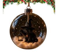 Halloween Ball Ornaments, Transparent Shatterproof Tree Decor, Holiday Ball