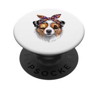Halloween Bandana Australian Shepherd Aussie Dog PopSockets PopGrip Adhesivo