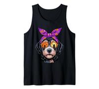 Halloween Bandana Portuguese Water Dog Portie Camiseta sin Mangas