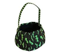 Halloween Basket, Candy Basket Trick-Or-Treat Bag, Sturdy Handle Design Decorative Accent, Reutilizable for Goodies, Home, Cosplay, Kids, Holiday, Adventures, 6,3 x 5,12 x 1,18 pulgadas