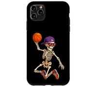 Halloween Basketball Skeleton Teens Spooky Basketball Player Carcasa para iPhone 11 Pro MAX