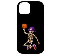 Halloween Basketball Skeleton Teens Spooky Basketball Player Carcasa para iPhone 14