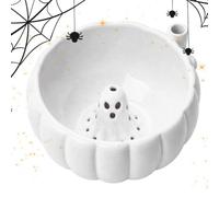 Halloween Berry Washing Bowl 17cm Pumpkin Drainage Bowl With Ghost Design