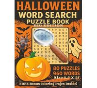 Halloween BIG Edition Word Search Puzzle Book: Spooky Fun for All Ages | Large Print 8.5 x 11 Halloween Puzzle Collection with 80 Unique Word Searches ... All Ages From Teens, Adults and Seniors...