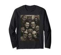 Halloween Bigfoot Alien Drácula Frankenstein Monster Selfie Manga Larga