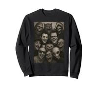 Halloween Bigfoot Alien Drácula Frankenstein Monster Selfie Sudadera