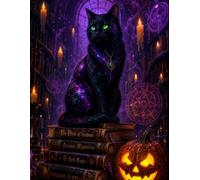 Halloween Black Cat Magic: Lined Notebook | Witchcore Journal | Gothic Fantasy Artwork | Mystic Spellbook Aesthetic | Gift for Cat Lovers