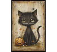 Halloween Black Cat Notebook: Spooky & Stylish Writing Journal | 120 lined pages