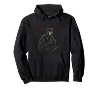 Halloween Black Cat Ops On The Prowl - Gato Negro para Mujer Sudadera con Capucha
