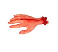Halloween Bloody Plastic Fake Arm Hand Foot Prop | Plastic bloody fake arm, hand and foot for haunted house outdoor decor.(Beauty s Palm)