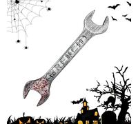 Halloween Bloody Wrench, Simulation Wrench Prop, 17.72x4.72x1.38in Horror Party Decor, Cosplay Costume Accessory, Role Playing Tool for Halloweens, Escape Room, Themed Bars, Gatherings, Holiday