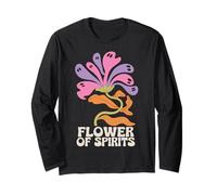 Halloween Boho Flower of Spirits Ghostly Blooms Manga Larga