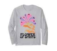 Halloween Boho Flower of Spirits Ghostly Blooms Manga Larga