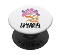 Halloween Boho Flower of Spirits Ghostly Blooms PopSockets PopGrip Adhesivo