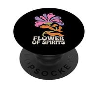 Halloween Boho Flower of Spirits Ghostly Blooms PopSockets PopGrip Adhesivo