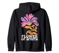 Halloween Boho Flower of Spirits Ghostly Blooms Sudadera con Capucha
