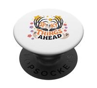 Halloween Boho Spooky Things Ahead Stars PopSockets PopGrip Adhesivo