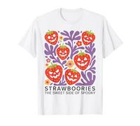 Halloween Boho Strawboories Sweet Side of Spooky Camiseta