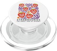 Halloween Boho Strawboories Sweet Side of Spooky PopSockets PopGrip para MagSafe