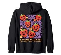 Halloween Boho Strawboories Sweet Side of Spooky Sudadera con Capucha