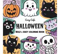 Halloween Bold & Easy Coloring Book: Large Print Coloring Book for Adults, Kids, Teens with 48 Bold & Easy Halloween Designs - Pumpkins, Ghosts, Witches & More (My Cozy Coloring Books)
