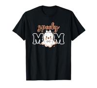 Halloween Boo Spooky Mom Coquette Bow Design Fiesta Familiar Camiseta