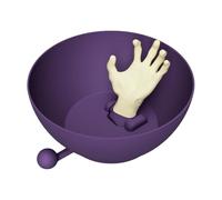 Halloween Bowl, Creepy Party Bucket, Creative Movable Skeleton Hand Dish, Festive Candy Holder for Activities, Gathering, Party, Haunted House, Holiday Decoration, 19 x 13,5 x 10,8 cm
