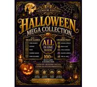 HALLOWEEN BRAIN GAMES & COLORING PAGES - MEGA COLLECTION: Premium Edition with Brain Games & Coloring Pages • Word Search, Sudoku, Maze, Number Search & Word Scramble • Large Print Halloween Fun