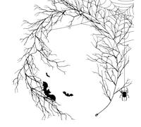Halloween Branches, 6.17ft Bendable Creepy Black Tree Twig Vines